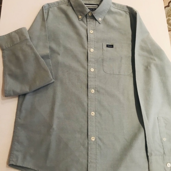 RVCA Other - RVCA | Surf Brand Green Chambray Dress Shirt